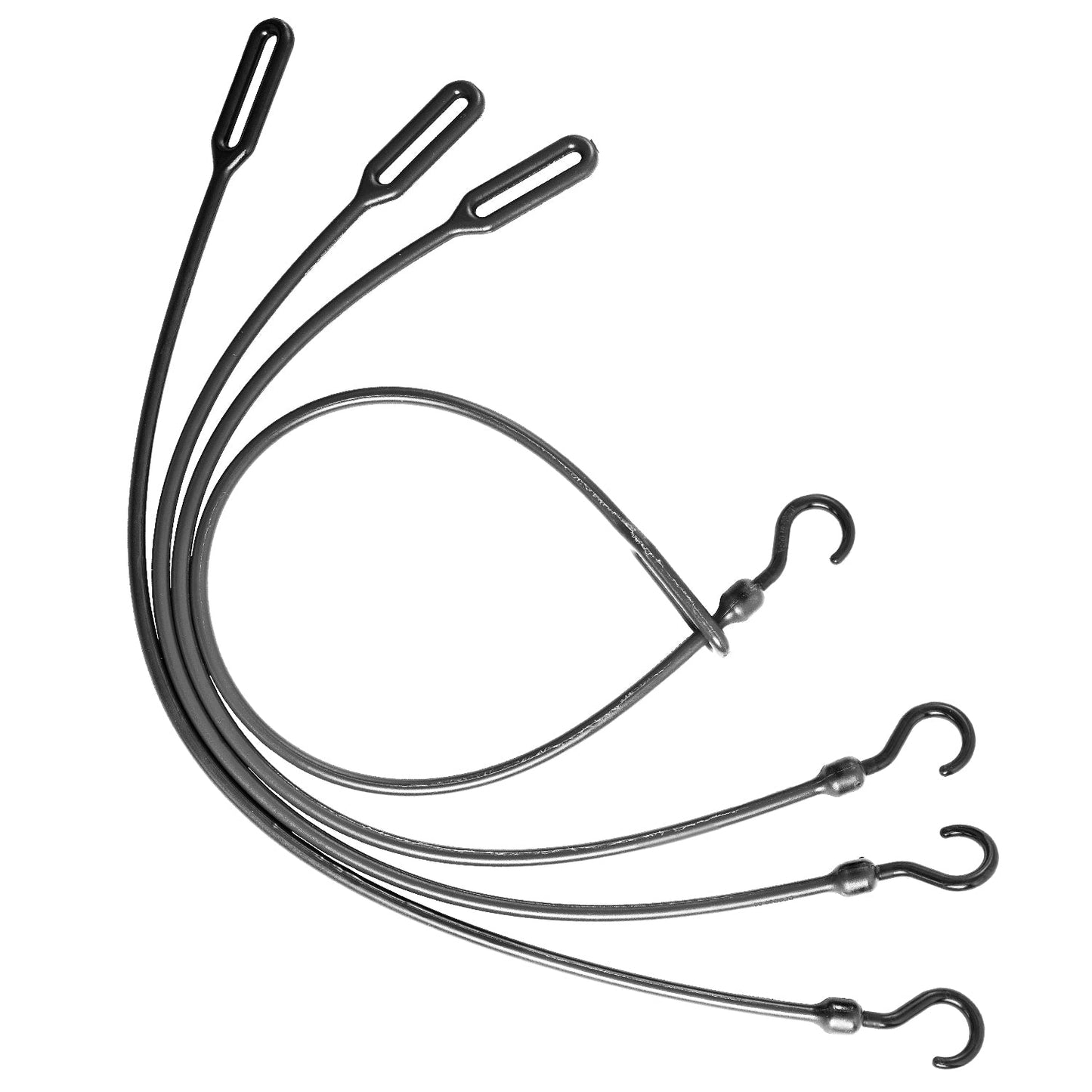 30" Loop End Heavy Duty Poly Bungee Cord 4 Pack