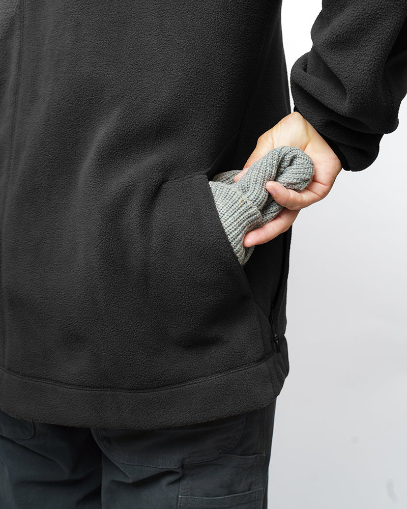 Bruin Fleece Zip Up - Black