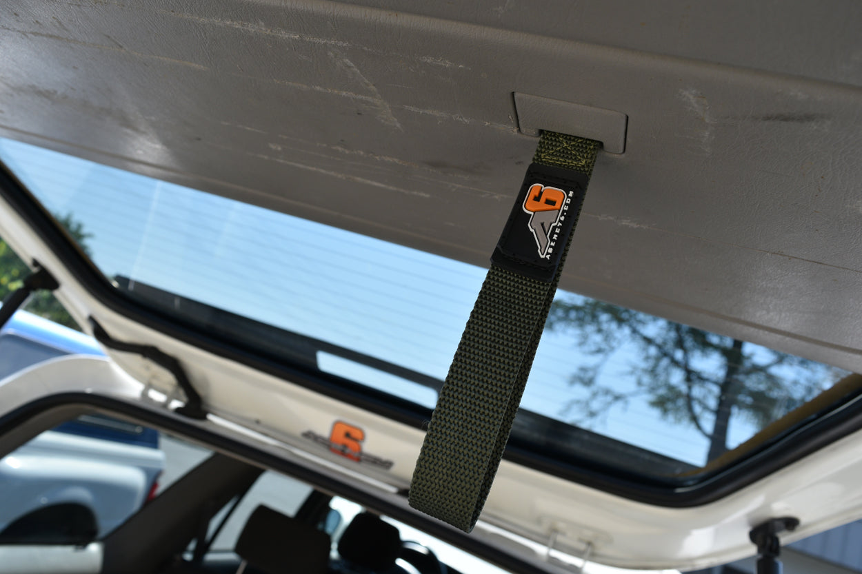 (3rd/4th GEN) Toyota 4Runner Rear Lift Gate Hatch Pull Assist Strap (OD GREEN)