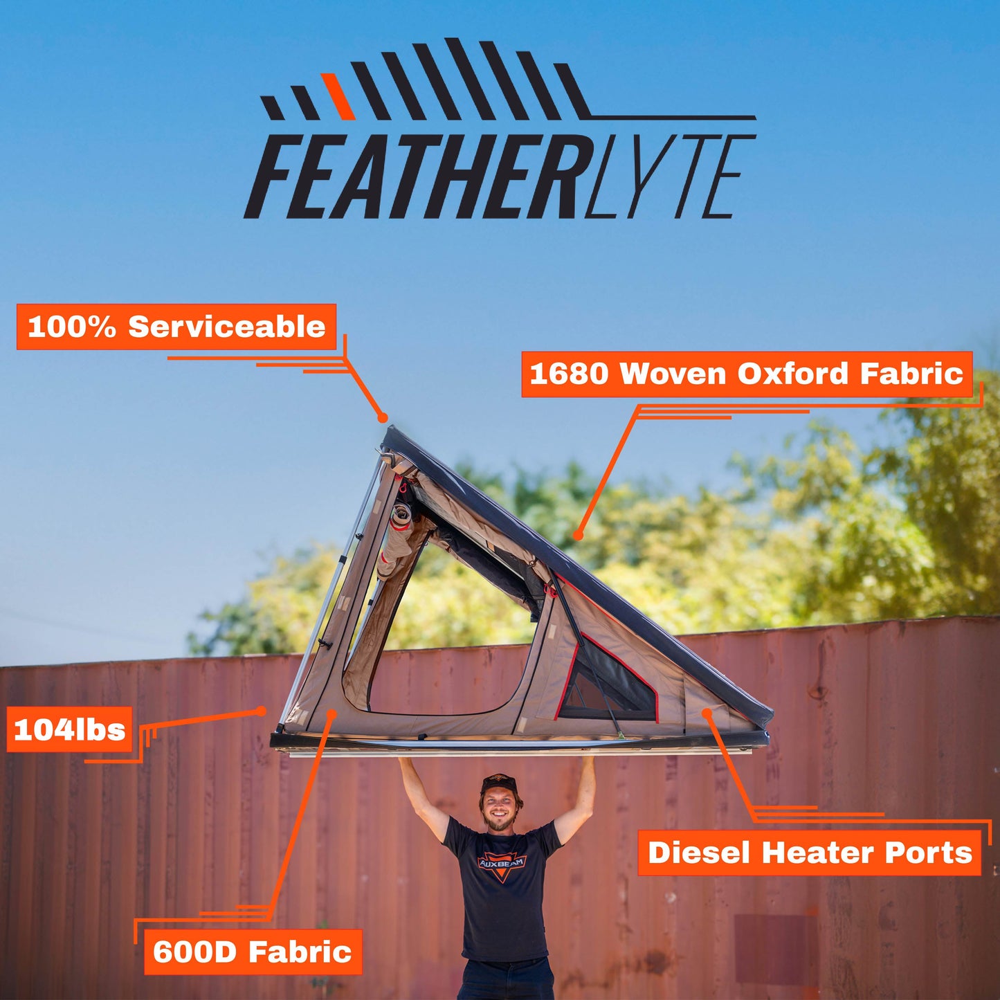 AIRRUSH 2 Person Rooftop Tent